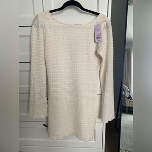 Wild fable Cream knit Long Sleeve Dress